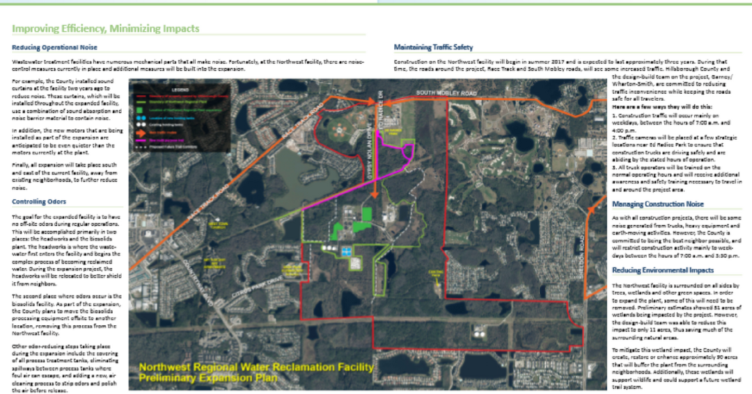 Northwest Regional Water Reclamation Facility Expansion Project, Hillsborough County, FL