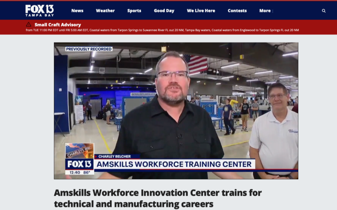 Amskills featured for the second time on Fox 13’s “Charley’s World” segment